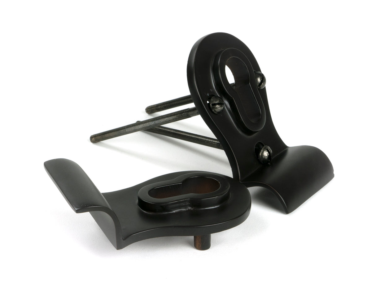 From The Anvil - Aged Bronze 50mm Euro Door Pull (Back to Back fixings) | Sku. 90067 | Trade Door Handles.