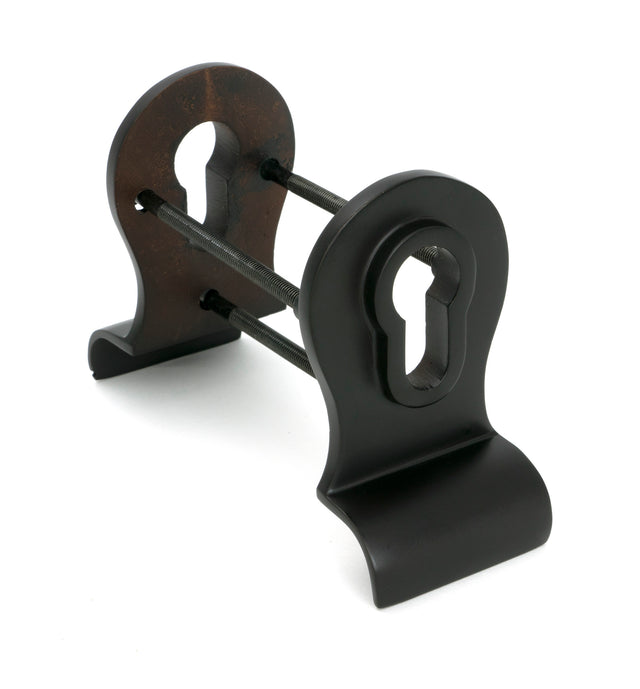 From The Anvil - Aged Bronze 50mm Euro Door Pull (Back to Back fixings) | Sku. 90067 | Trade Door Handles.