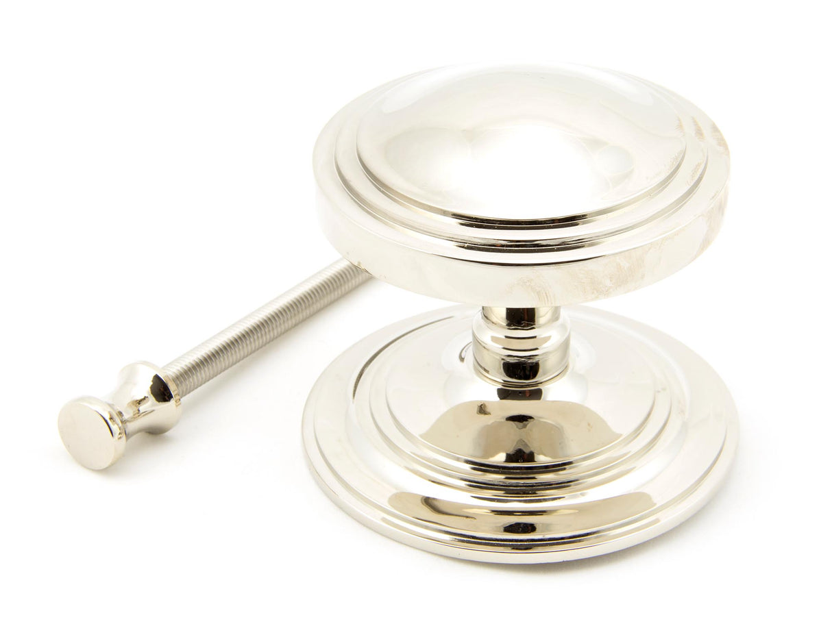 From The Anvil - Polished Nickel Art Deco Centre Door Knob | Sku. 90068 | Trade Door Handles.