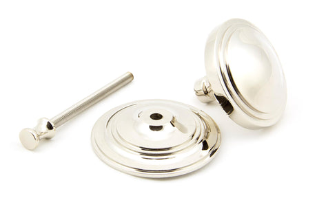 From The Anvil - Polished Nickel Art Deco Centre Door Knob | Sku. 90068 | Trade Door Handles.