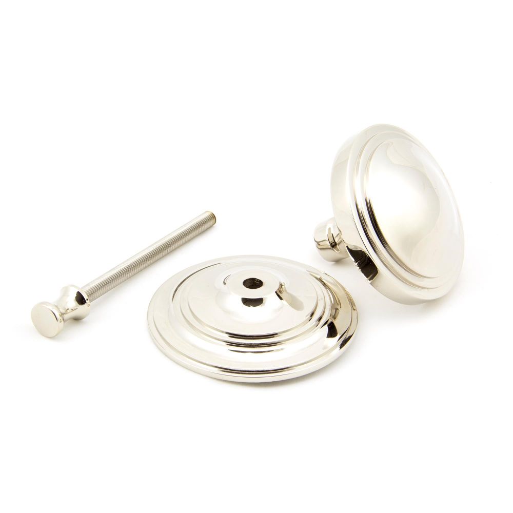 From The Anvil - Polished Nickel Art Deco Centre Door Knob | Sku. 90068 | Trade Door Handles.