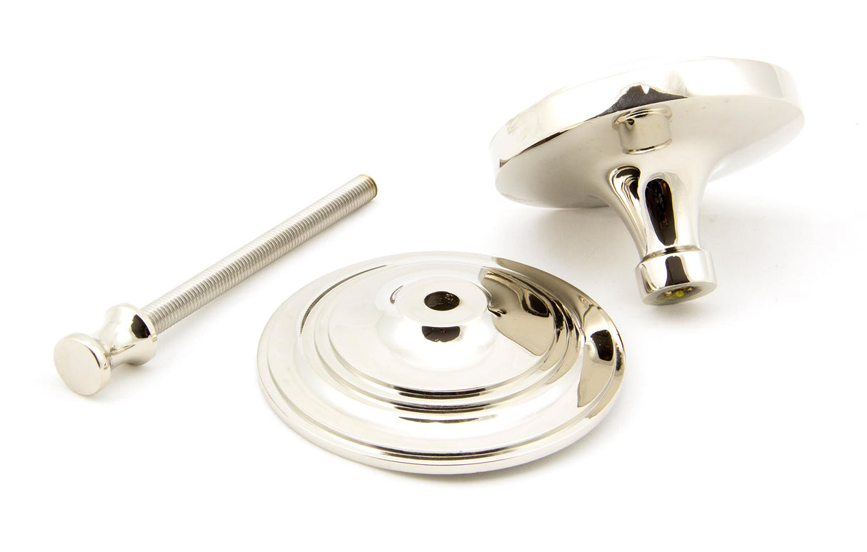 From The Anvil - Polished Nickel Art Deco Centre Door Knob | Sku. 90068 | Trade Door Handles.