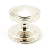 From The Anvil - Polished Nickel Art Deco Centre Door Knob | Sku. 90068 | Trade Door Handles.