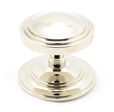 From The Anvil - Polished Nickel Art Deco Centre Door Knob | Sku. 90068 | Trade Door Handles.