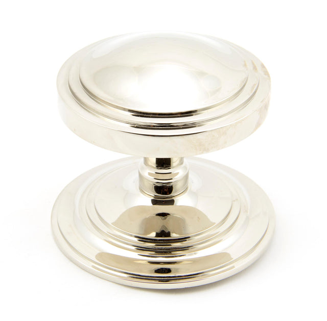 From The Anvil - Polished Nickel Art Deco Centre Door Knob | Sku. 90068 | Trade Door Handles.