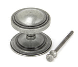 From The Anvil - Pewter Art Deco Centre Door Knob | Sku. 90069 | Trade Door Handles.