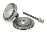 From The Anvil - Pewter Art Deco Centre Door Knob | Sku. 90069 | Trade Door Handles.
