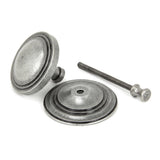 From The Anvil - Pewter Art Deco Centre Door Knob | Sku. 90069 | Trade Door Handles.