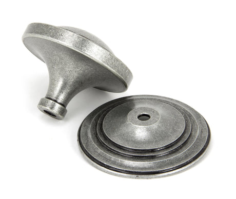 From The Anvil - Pewter Art Deco Centre Door Knob | Sku. 90069 | Trade Door Handles.