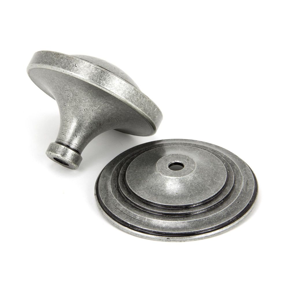 From The Anvil - Pewter Art Deco Centre Door Knob | Sku. 90069 | Trade Door Handles.