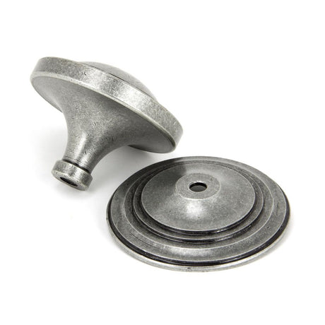 From The Anvil - Pewter Art Deco Centre Door Knob | Sku. 90069 | Trade Door Handles.