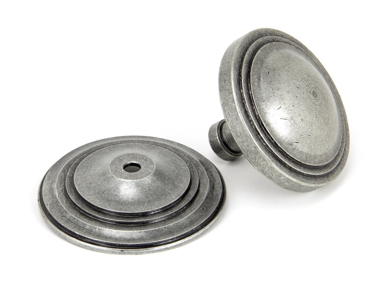 From The Anvil - Pewter Art Deco Centre Door Knob | Sku. 90069 | Trade Door Handles.
