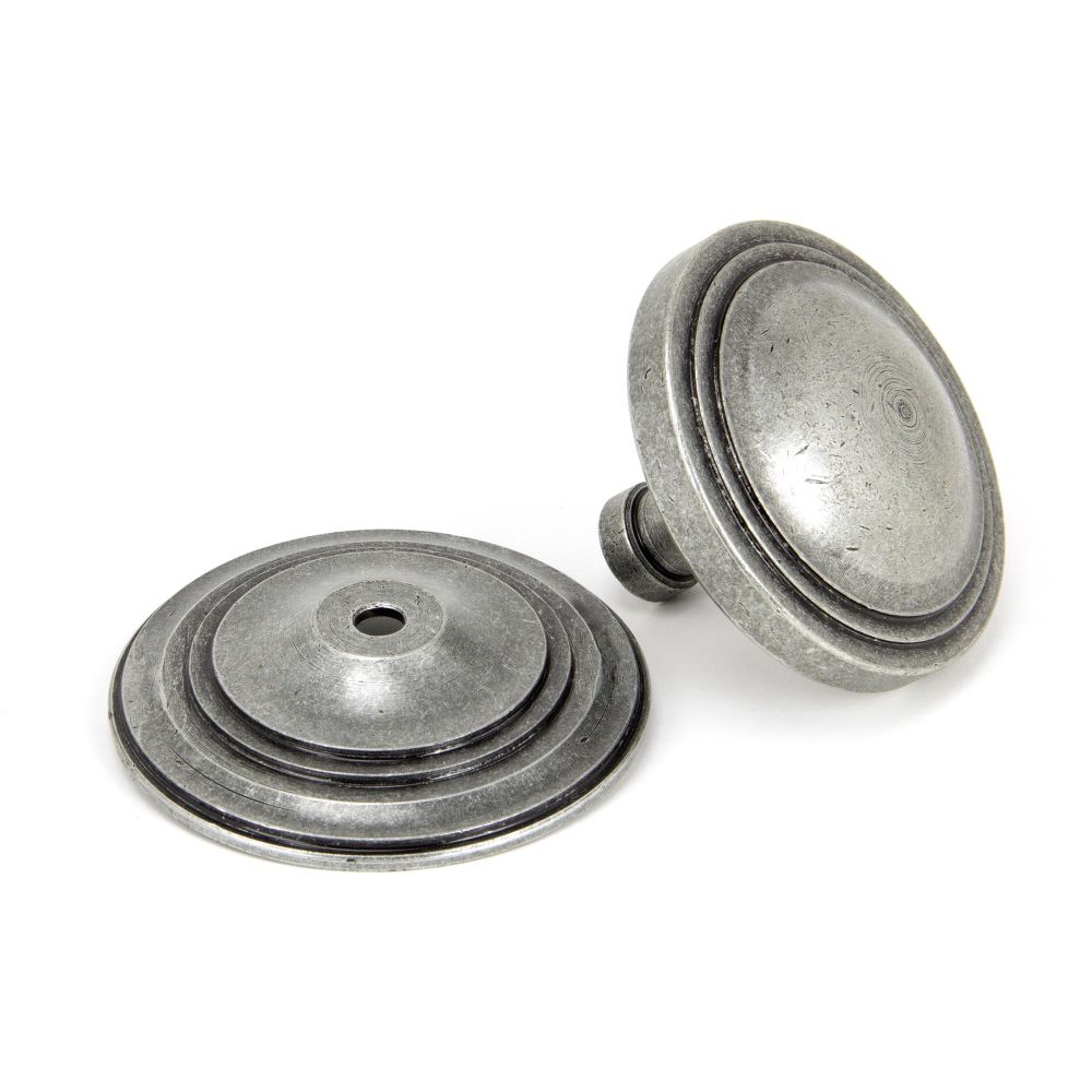 From The Anvil - Pewter Art Deco Centre Door Knob | Sku. 90069 | Trade Door Handles.