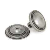 From The Anvil - Pewter Art Deco Centre Door Knob | Sku. 90069 | Trade Door Handles.