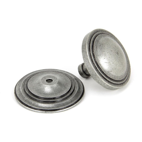 From The Anvil - Pewter Art Deco Centre Door Knob | Sku. 90069 | Trade Door Handles.