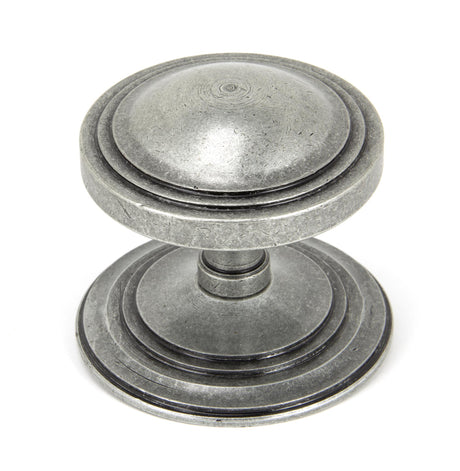From The Anvil - Pewter Art Deco Centre Door Knob | Sku. 90069 | Trade Door Handles.