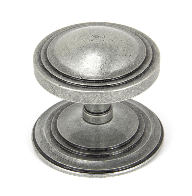 From The Anvil - Pewter Art Deco Centre Door Knob | Sku. 90069 | Trade Door Handles.