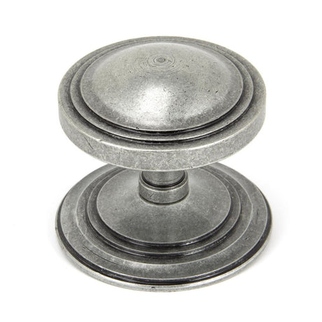 From The Anvil - Pewter Art Deco Centre Door Knob | Sku. 90069 | Trade Door Handles.