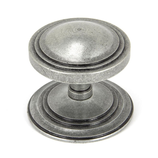 From The Anvil - Pewter Art Deco Centre Door Knob | Sku. 90069 | Trade Door Handles.