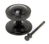 From The Anvil - Black Art Deco Centre Door Knob | Sku. 90070 | Trade Door Handles.