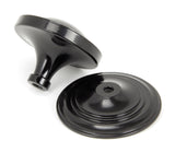 From The Anvil - Black Art Deco Centre Door Knob | Sku. 90070 | Trade Door Handles.