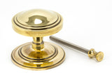 From The Anvil - Aged Brass Art Deco Centre Door Knob | Sku. 90071 | Trade Door Handles.