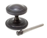 From The Anvil - Aged Bronze Art Deco Centre Door Knob | Sku. 90072 | Trade Door Handles.