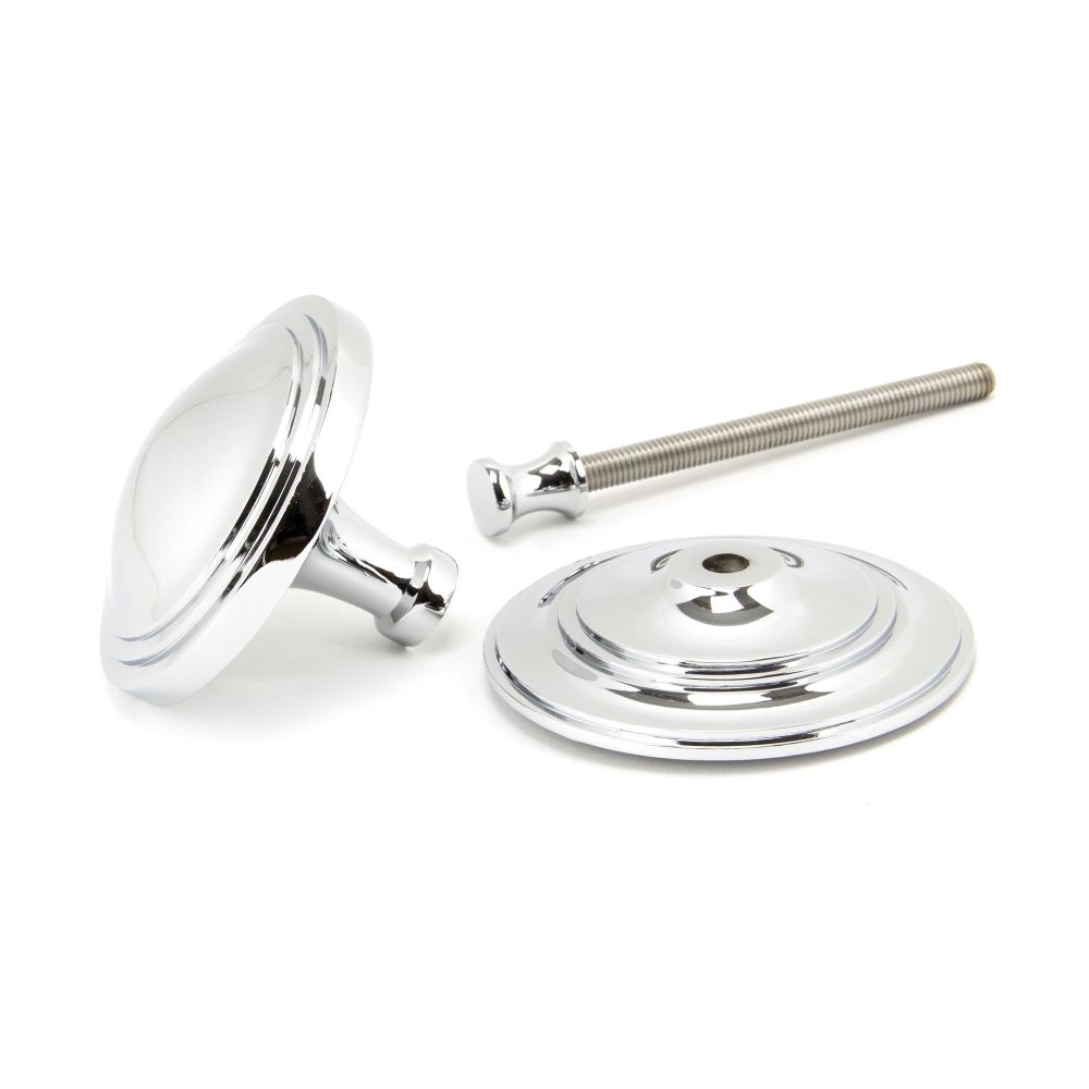 From The Anvil - Polished Chrome Art Deco Centre Door Knob | Sku. 90073 | Trade Door Handles.