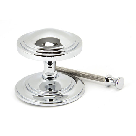 From The Anvil - Polished Chrome Art Deco Centre Door Knob | Sku. 90073 | Trade Door Handles.
