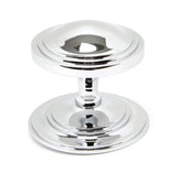 From The Anvil - Polished Chrome Art Deco Centre Door Knob | Sku. 90073 | Trade Door Handles.