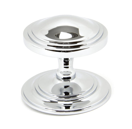 From The Anvil - Polished Chrome Art Deco Centre Door Knob | Sku. 90073 | Trade Door Handles.