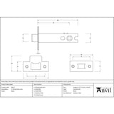 From The Anvil - Black 4" Heavy Duty Latch | Sku. 90127 | Trade Door Handles.