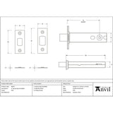 From The Anvil - PVD 4" Heavy Duty Tubular Deadbolt | Sku. 90142 | Trade Door Handles.