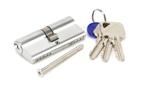From The Anvil - Satin Chrome 35/35 Euro Cylinder | Sku. 90213 | Trade Door Handles.
