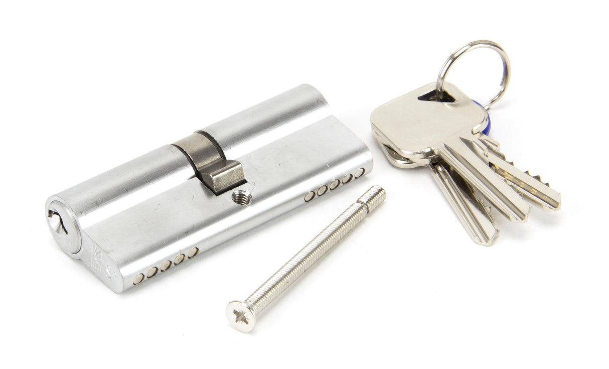 From The Anvil - Satin Chrome 40/40 Euro Cylinder | Sku. 90215 | Trade Door Handles.