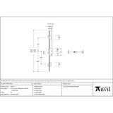From The Anvil - SS French Door Multipoint Lock Kit 57mm Door | Sku. 90222 | Trade Door Handles.