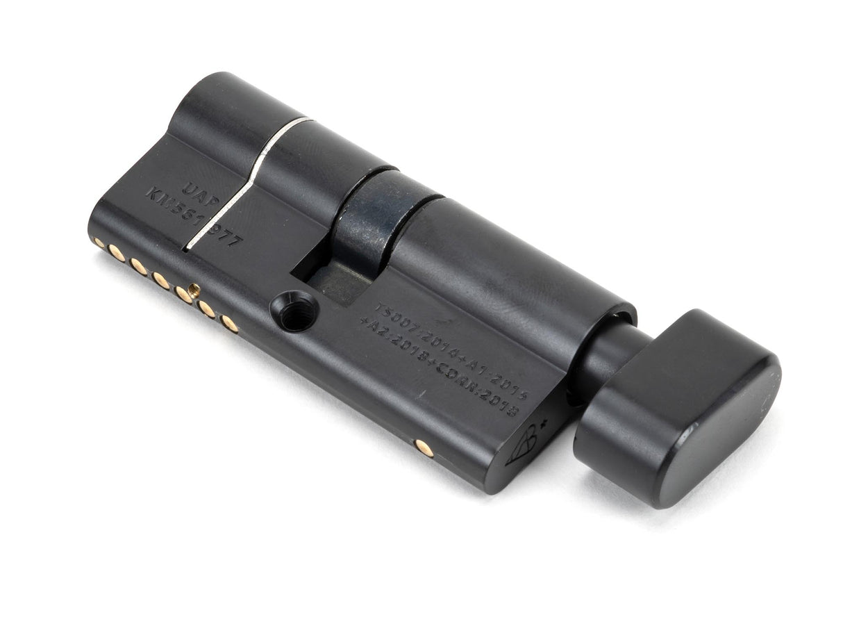 From The Anvil - Black 35/35 6pin Euro Cylinder/Thumbturn KD | Sku. 90232 | Trade Door Handles.