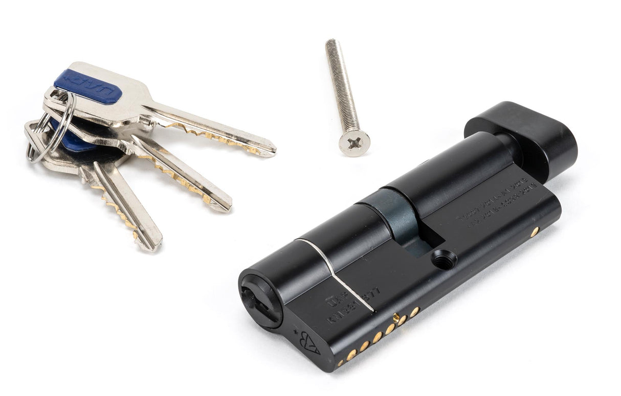 From The Anvil - Black 40/40 6pin Euro Cylinder/Thumbturn | Sku. 90234 | Trade Door Handles.