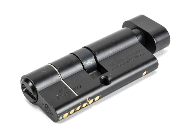 From The Anvil - Black 35/35 6pin Euro Cylinder/Thumbturn KA | Sku. 90240 | Trade Door Handles.