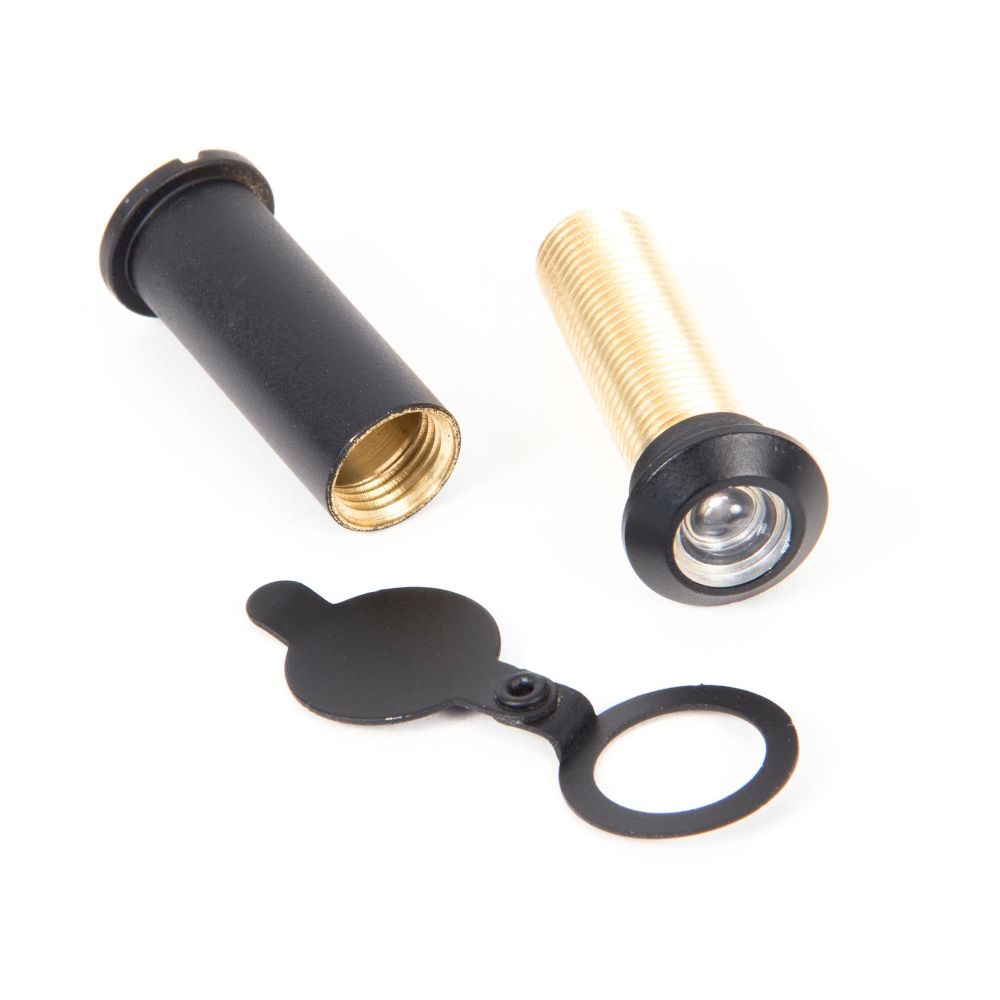 From The Anvil - Black Door Viewer 180 Degree (38-63mm Door) | Sku. 90246 | Trade Door Handles.
