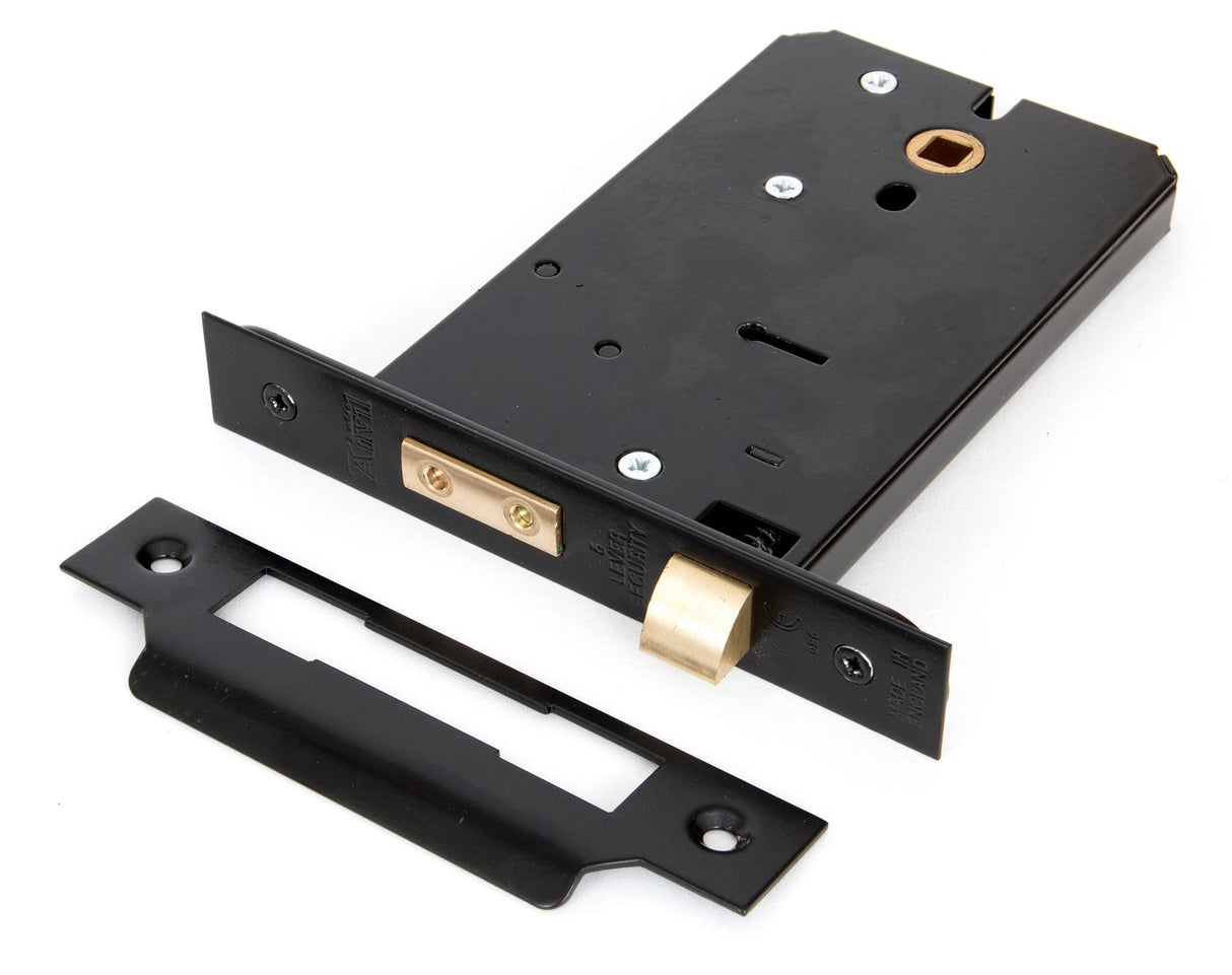From The Anvil - Black 6" Horizontal 5 Lever Sash Lock | Sku. 90247 | Trade Door Handles.