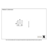 From The Anvil - BZP Excal - Flat Plate Centre Keep | Sku. 90255 | Trade Door Handles.