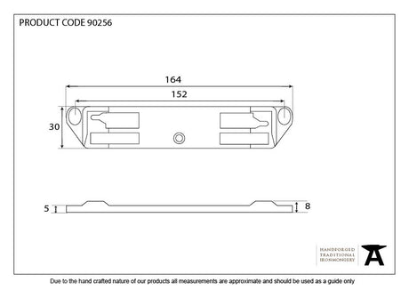 From The Anvil - BZP Excal - Raised Centre Keep | Sku. 90256 | Trade Door Handles.