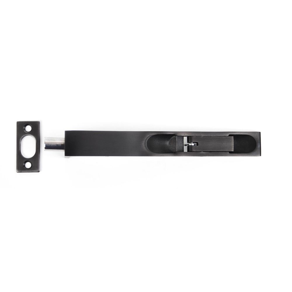 From The Anvil - Black PVD Stainless Steel 6" Flush Bolt | Sku. 90266 | Trade Door Handles.