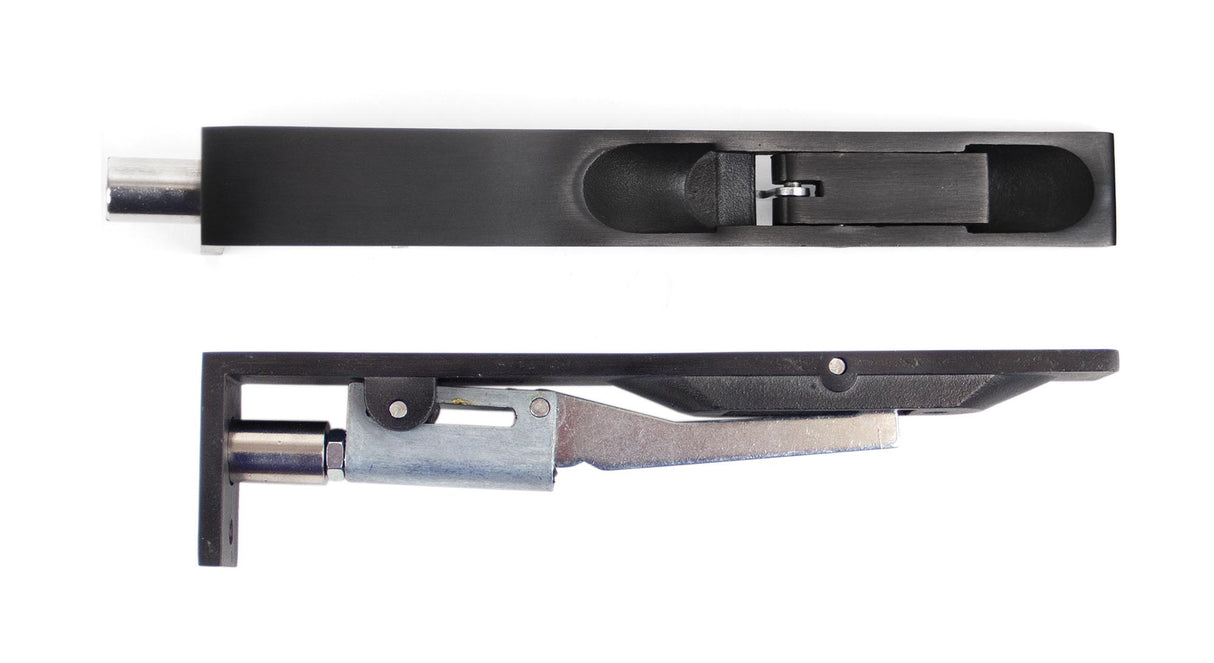 From The Anvil - Black PVD Stainless Steel 6" Flush Bolt | Sku. 90266 | Trade Door Handles.