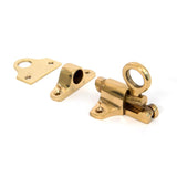 From The Anvil - Lacquered Brass Fanlight Catch + Two Keeps | Sku. 90267 | Trade Door Handles.