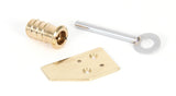 From The Anvil - Polished Brass Key-Flush Sash Stop | Sku. 90271 | Trade Door Handles.