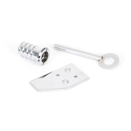 From The Anvil - Polished Chrome Key-Flush Sash Stop | Sku. 90272 | Trade Door Handles.