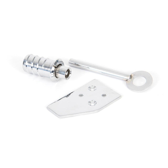 From The Anvil - Polished Chrome Key-Flush Sash Stop | Sku. 90272 | Trade Door Handles.
