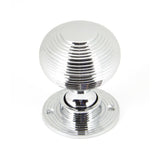 From The Anvil - Polished Chrome Heavy Beehive Mortice/Rim Knob Set | Sku. 90273 | Trade Door Handles.